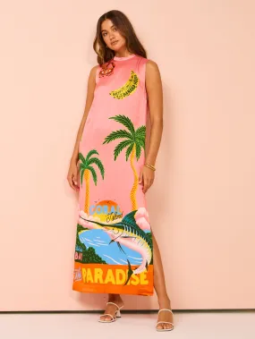 Alemais Paradiso Silk Midi Dress in Multi