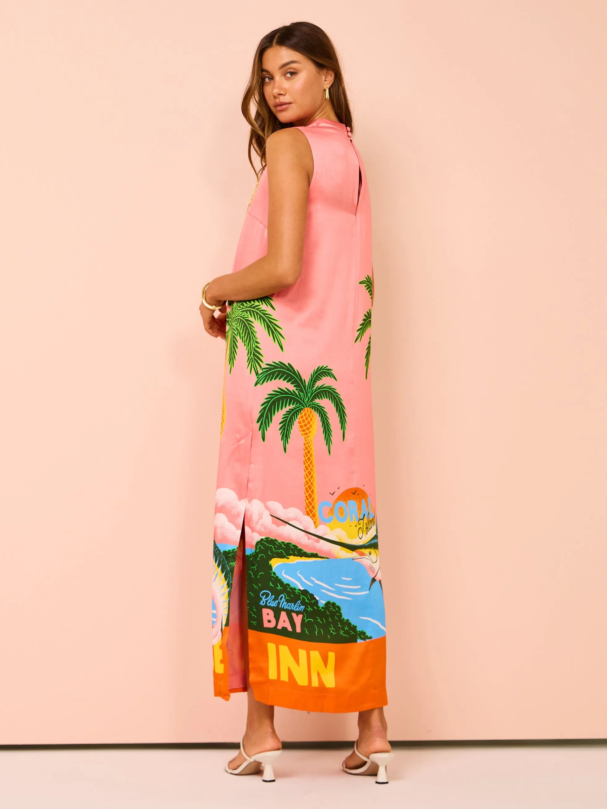 Alemais Paradiso Silk Midi Dress in Multi
