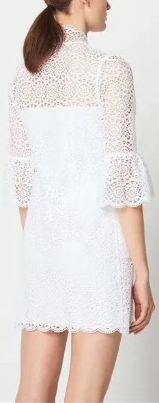 All-Over Lace Shirt-Dress
