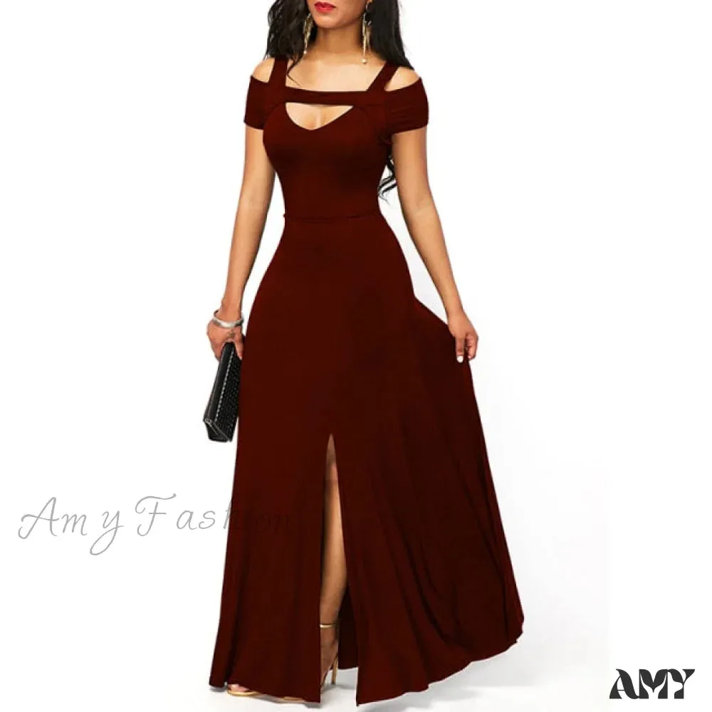Amy Fashion - Casual Long Maxi Evening Party Long Dress