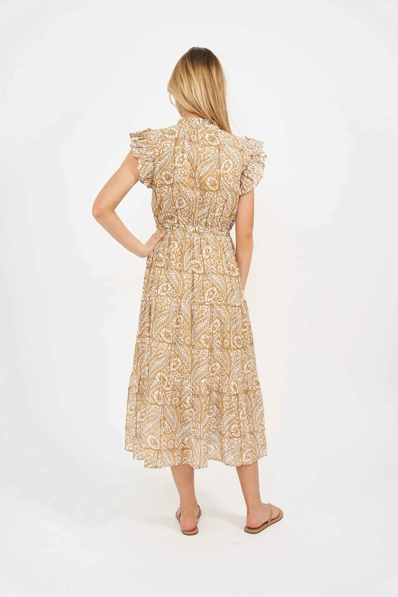 AURELIE MIDI DRESS- TINSEL LIMOGES PRINT