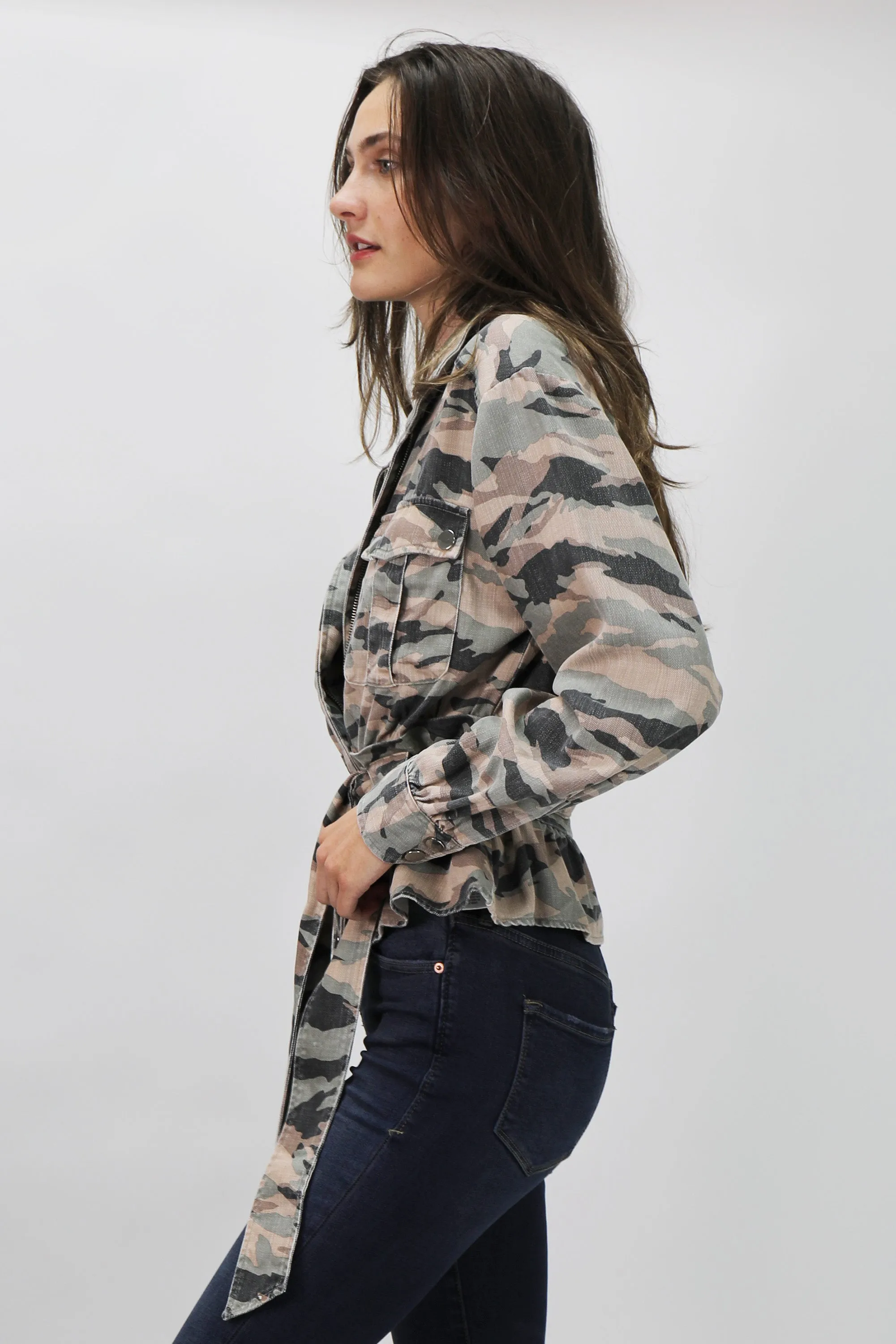 AUSTIN DROP SHOULDER JACKET SAGE CAMO