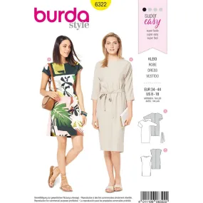 Burda Style Pattern B6322 Misses' dress