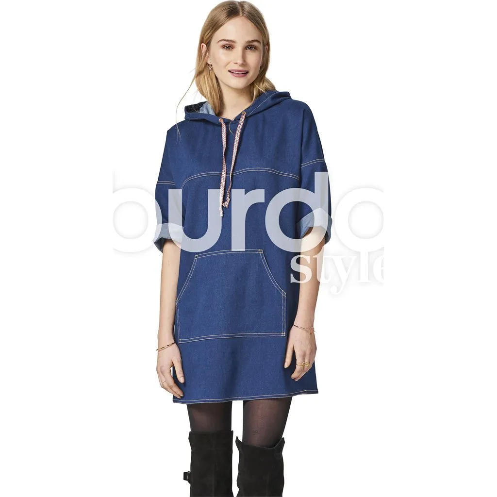 Burda Style Pattern B6475 Women's Hooded Dress