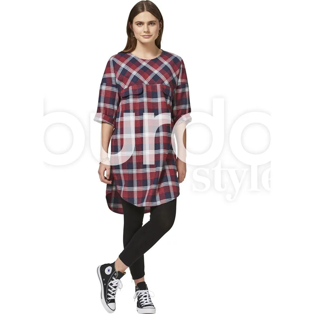 Burda Style Pattern B6475 Women's Hooded Dress