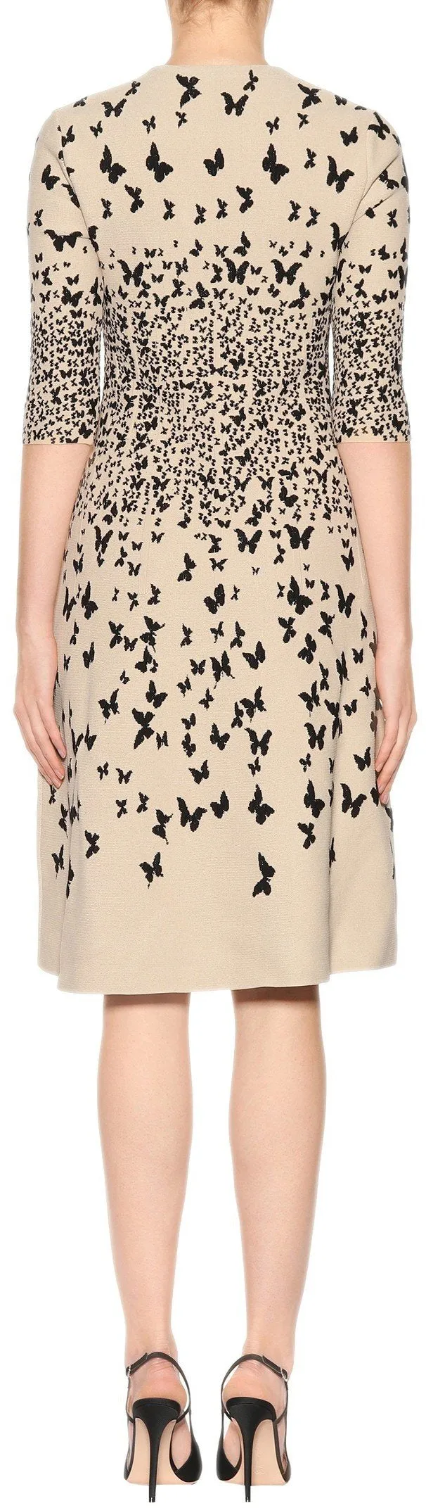 Butterfly-Jacquard Dress