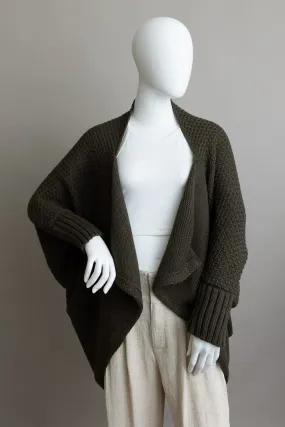 Cardigan - Knitted Olive