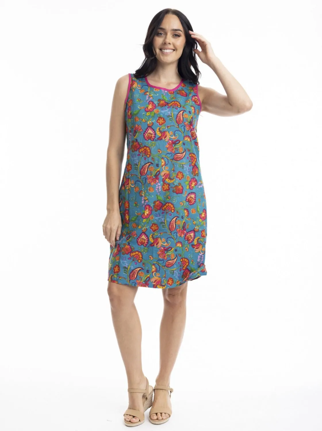 Carvalho Reversible Sleeveless Shift Dress