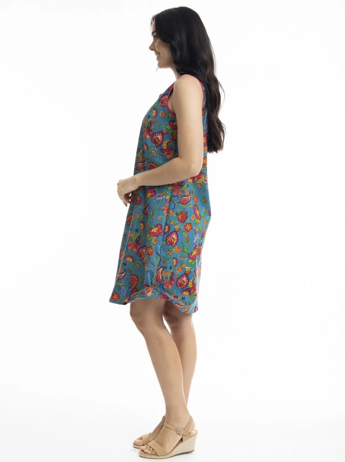 Carvalho Reversible Sleeveless Shift Dress