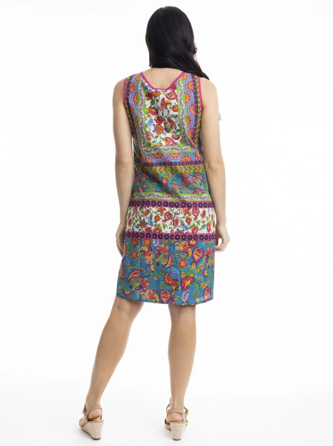 Carvalho Reversible Sleeveless Shift Dress