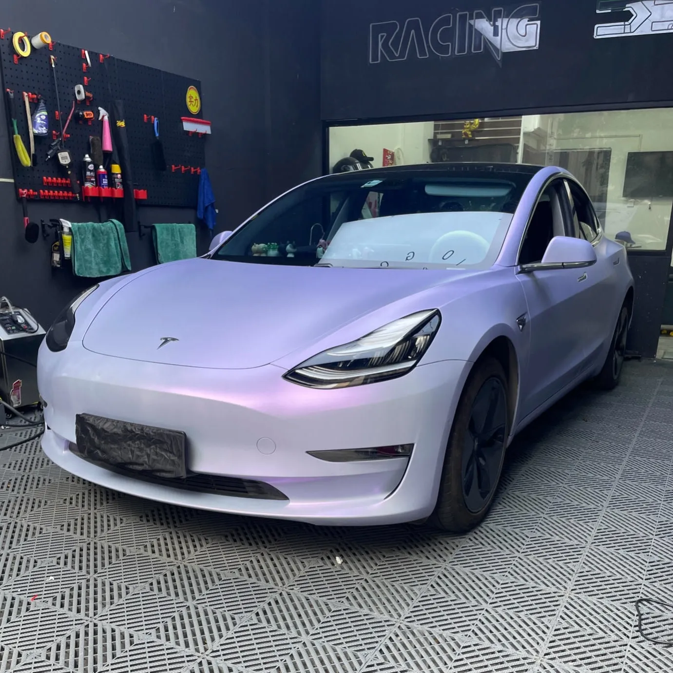 Color Shift Satin Blue Purple Vinyl Wrap