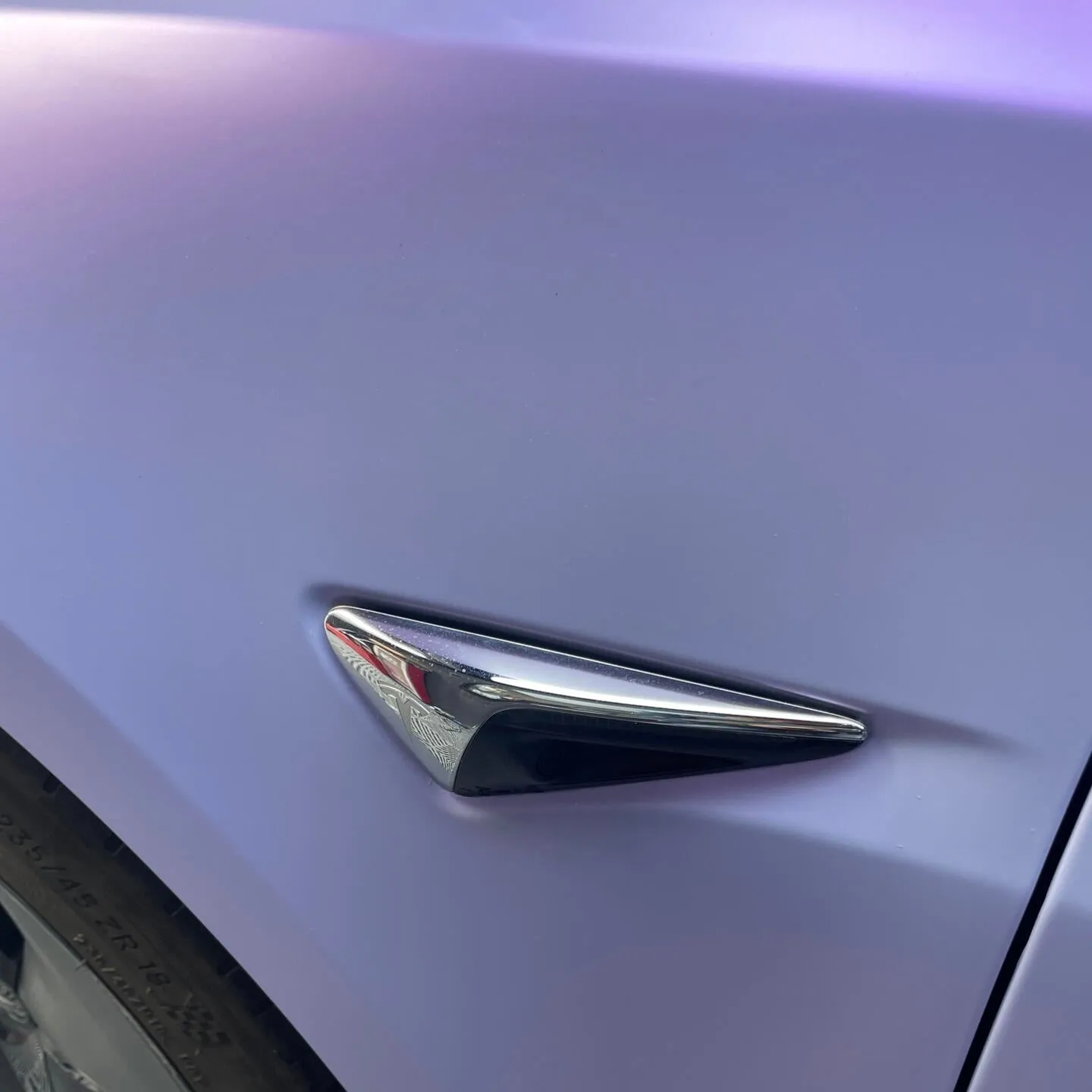 Color Shift Satin Blue Purple Vinyl Wrap