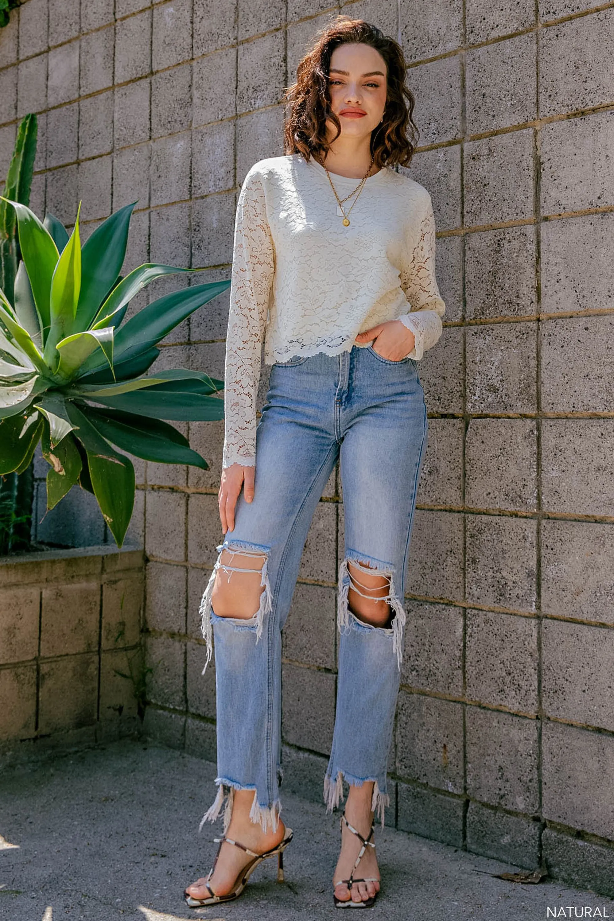 Double Layered Lace Top