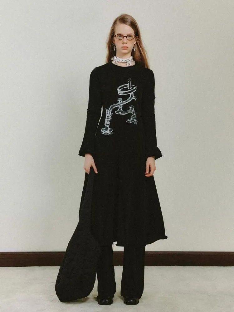 Dragon Claw Candlestick Knitted Long Dresses【s0000006175】