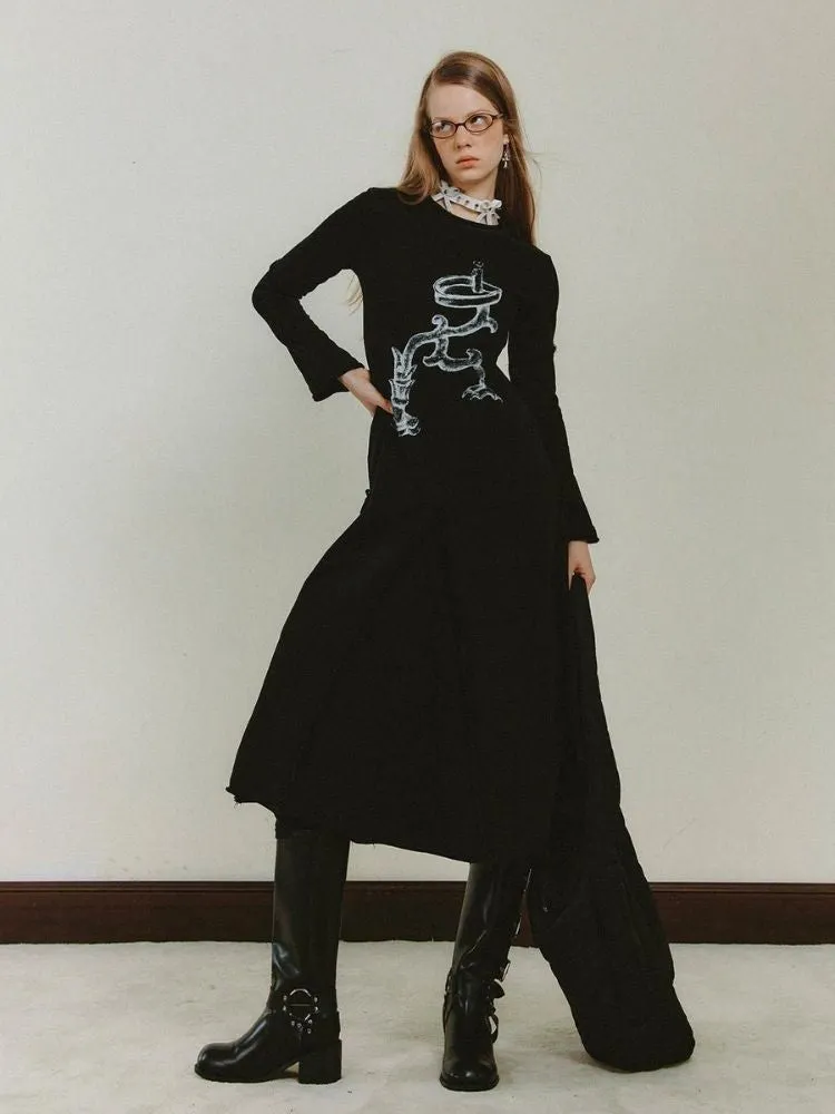 Dragon Claw Candlestick Knitted Long Dresses【s0000006175】