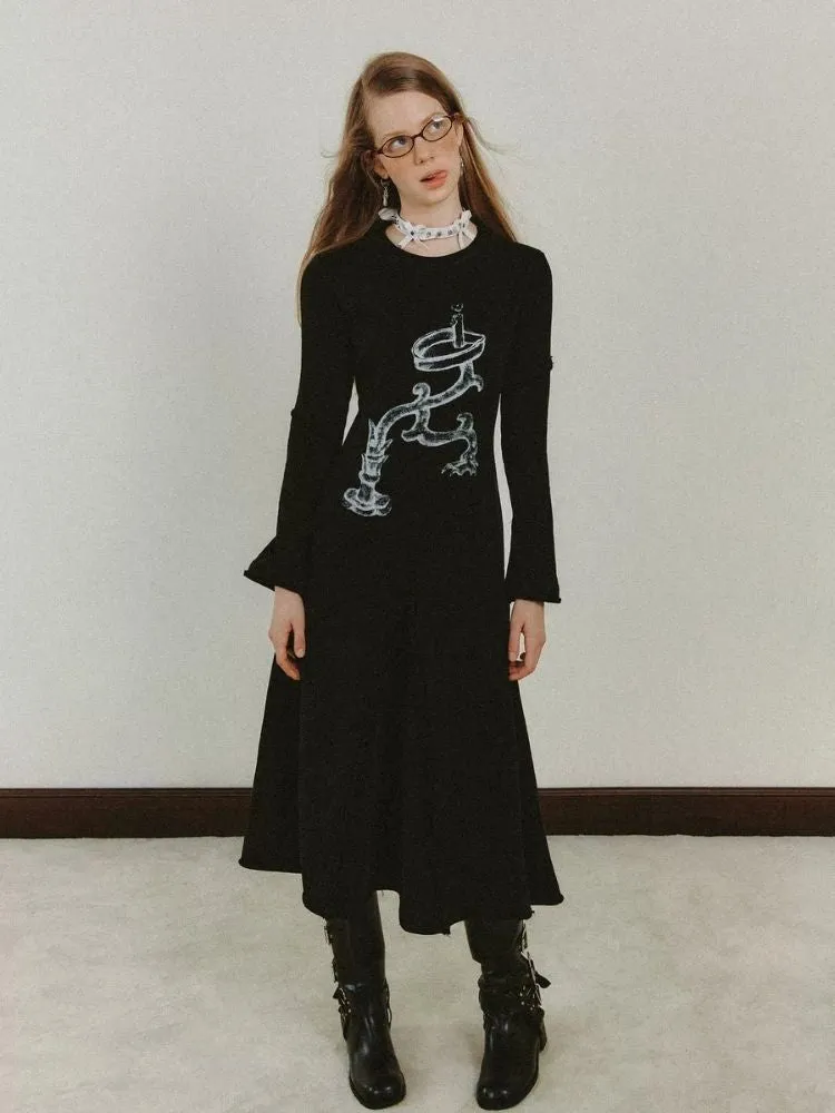 Dragon Claw Candlestick Knitted Long Dresses【s0000006175】