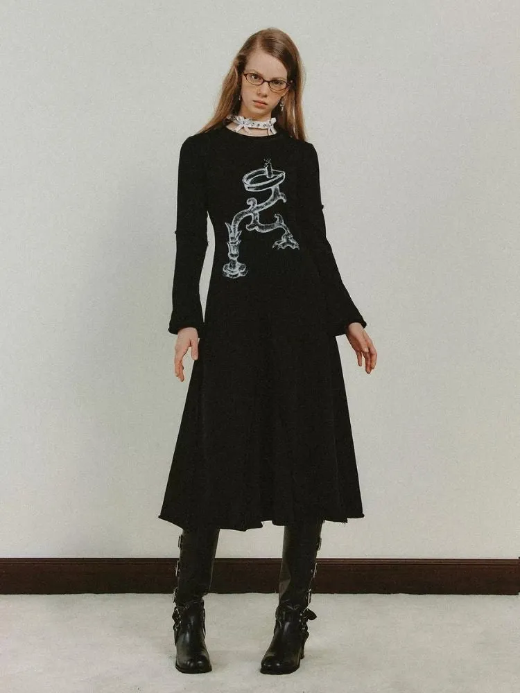 Dragon Claw Candlestick Knitted Long Dresses【s0000006175】