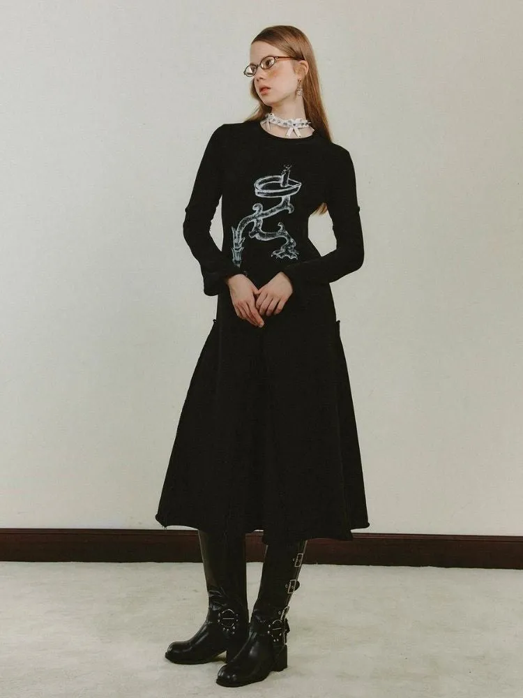 Dragon Claw Candlestick Knitted Long Dresses【s0000006175】
