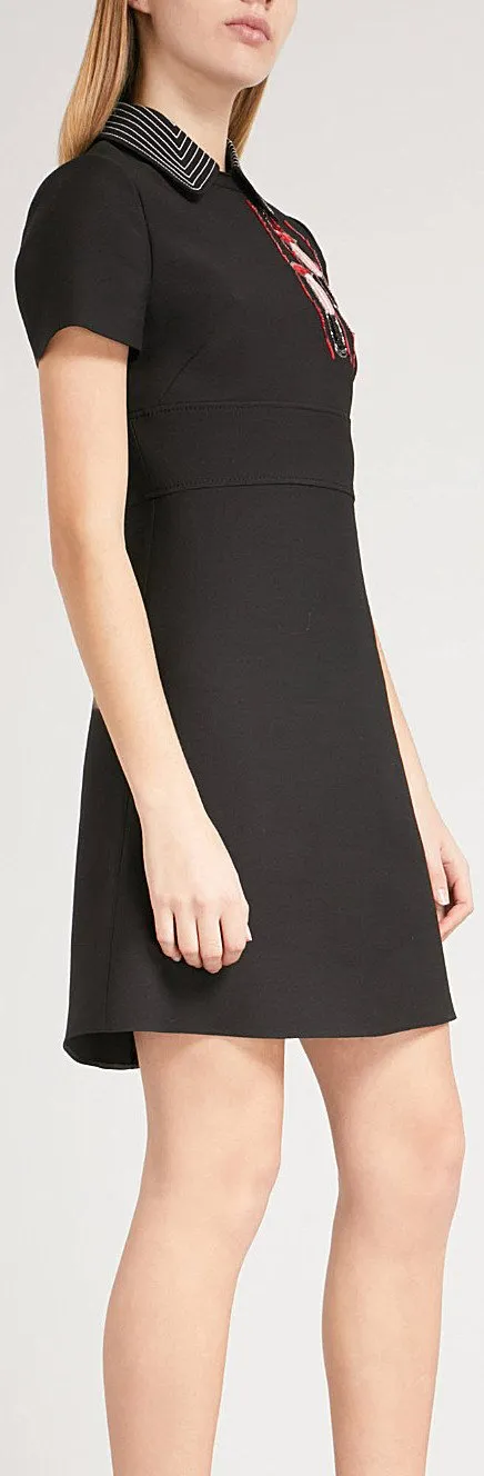 Embellished Lipstick Motif Dress