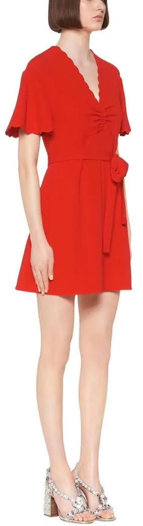 Faille Cady Dress, Red