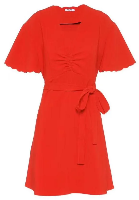 Faille Cady Dress, Red