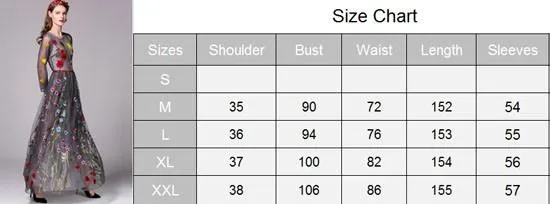 FashionSierra - Embroidery Layered Floral Maxi Dresses