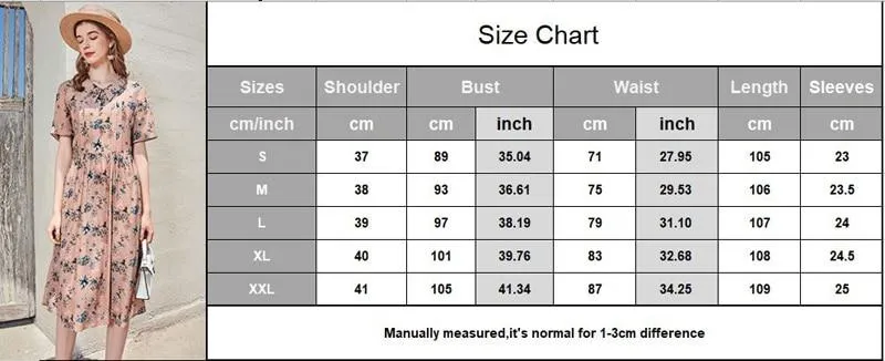 FashionSierra - Turn Down Collar Short Sleeves Printed Ruched Fashion Casual High Street Dresses