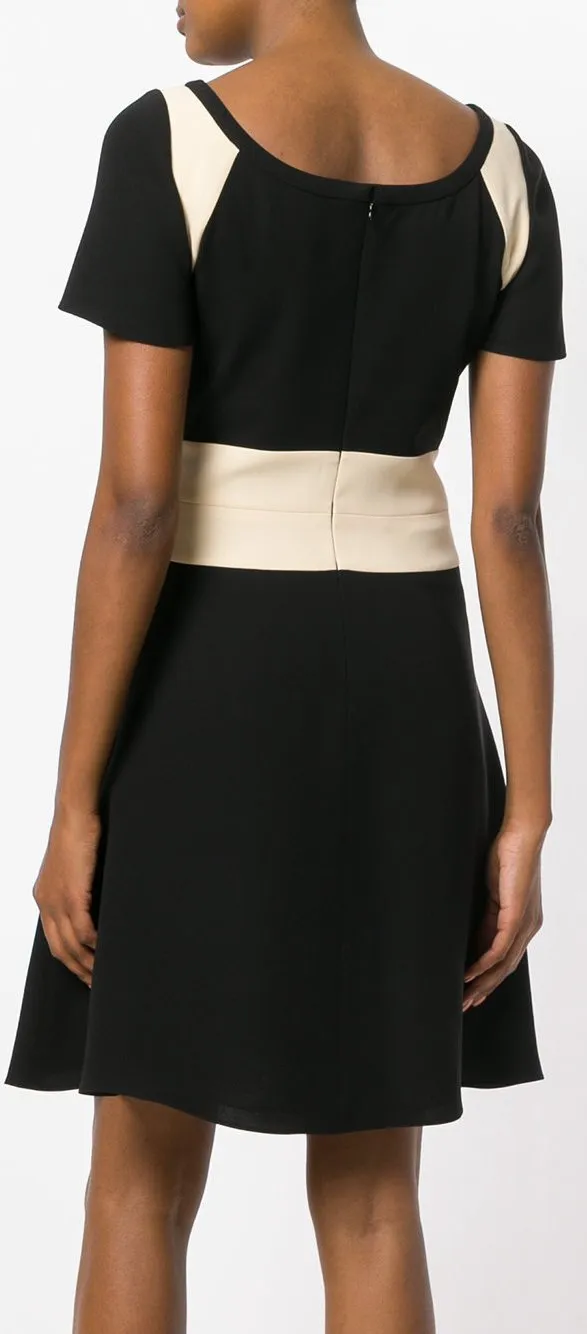 Geometric Panel Dress - Black or Blue