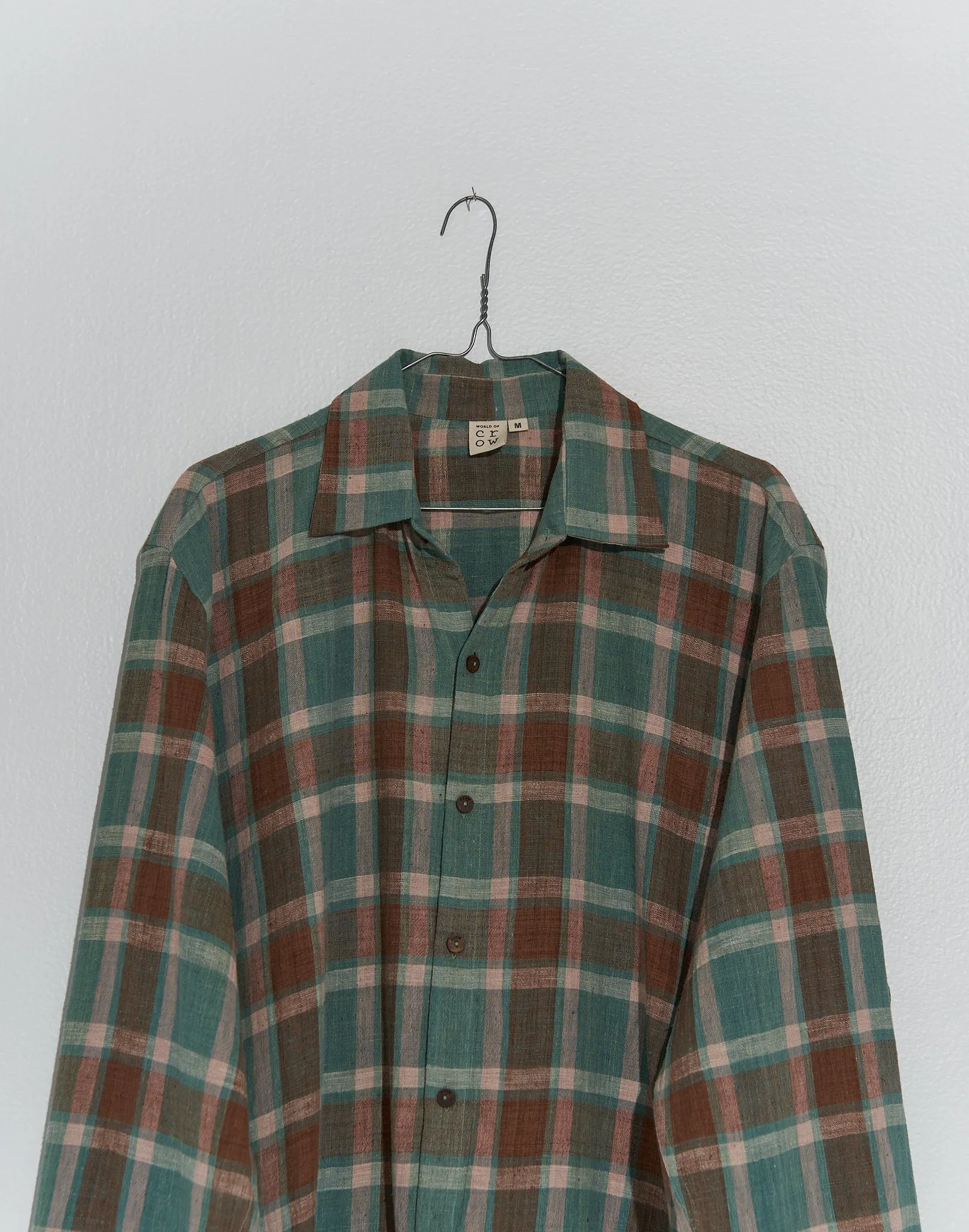 Gingham easy shirt