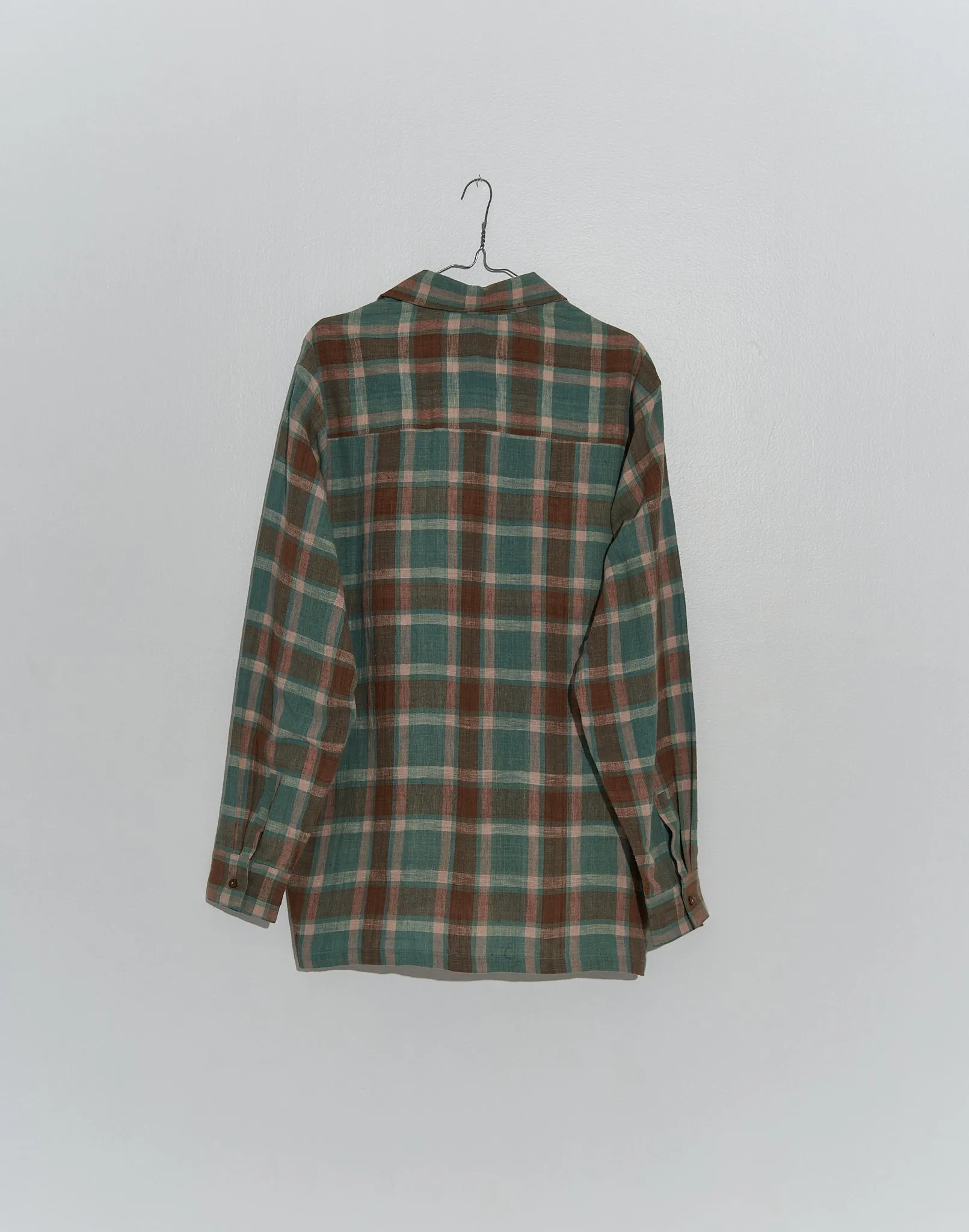 Gingham easy shirt