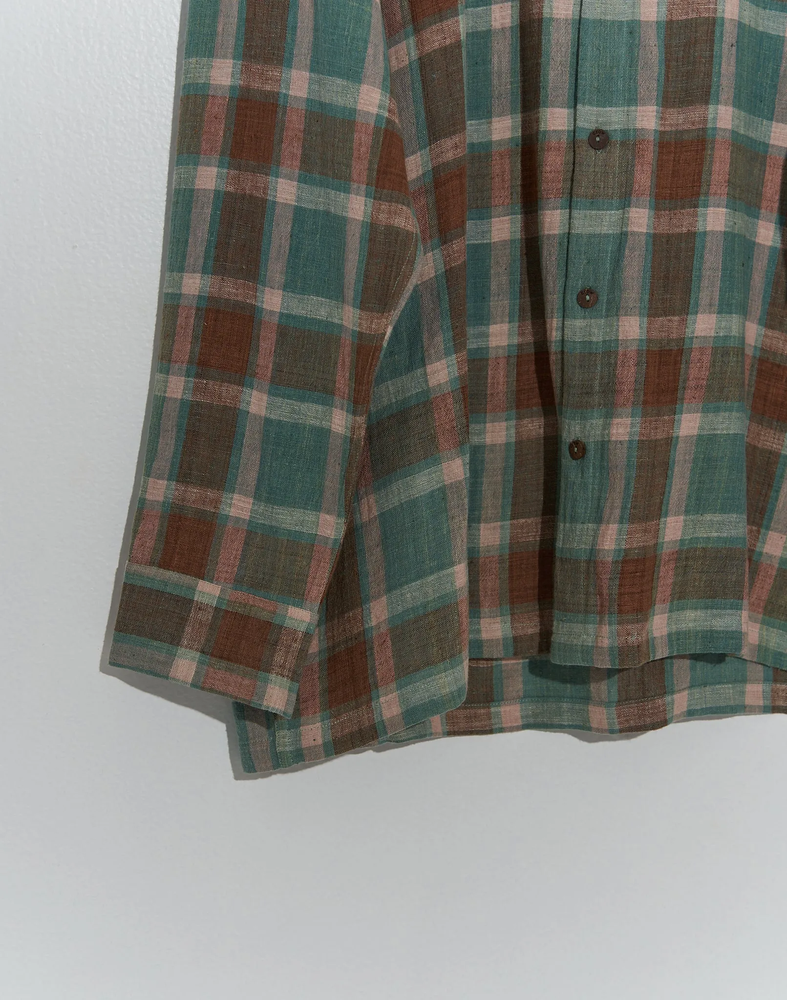 Gingham easy shirt