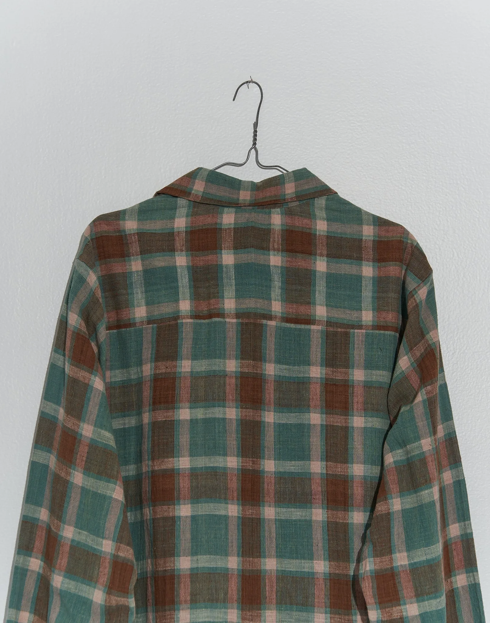 Gingham easy shirt