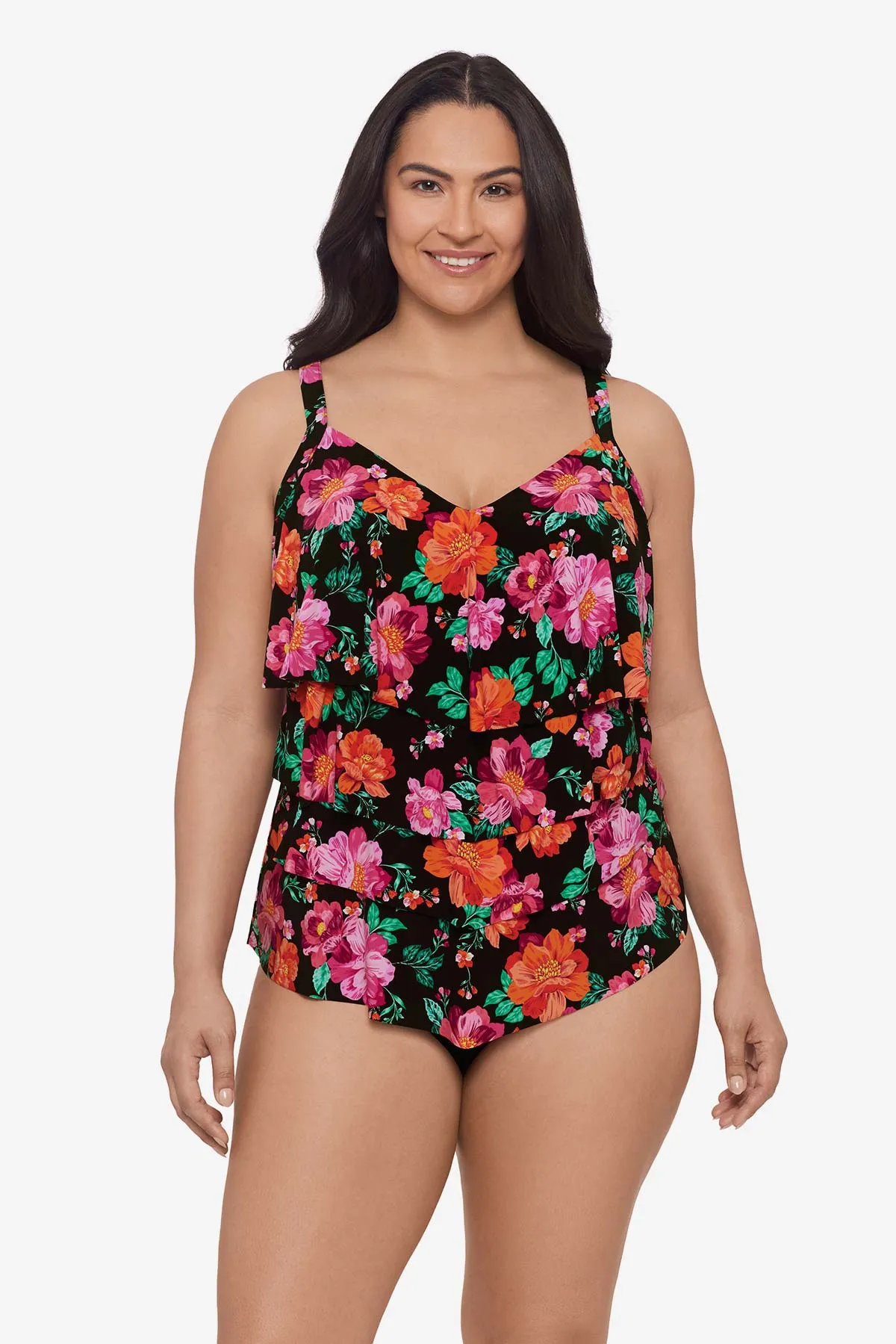 Hothouse Garden Plus Size Lena Tankini Top