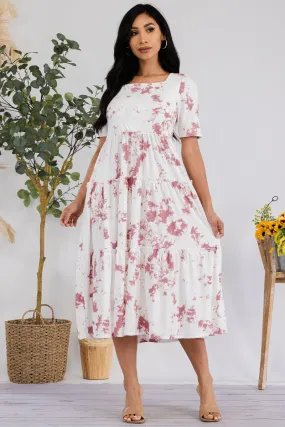 JR778R-PAINT - Drop Waist Midi Dress