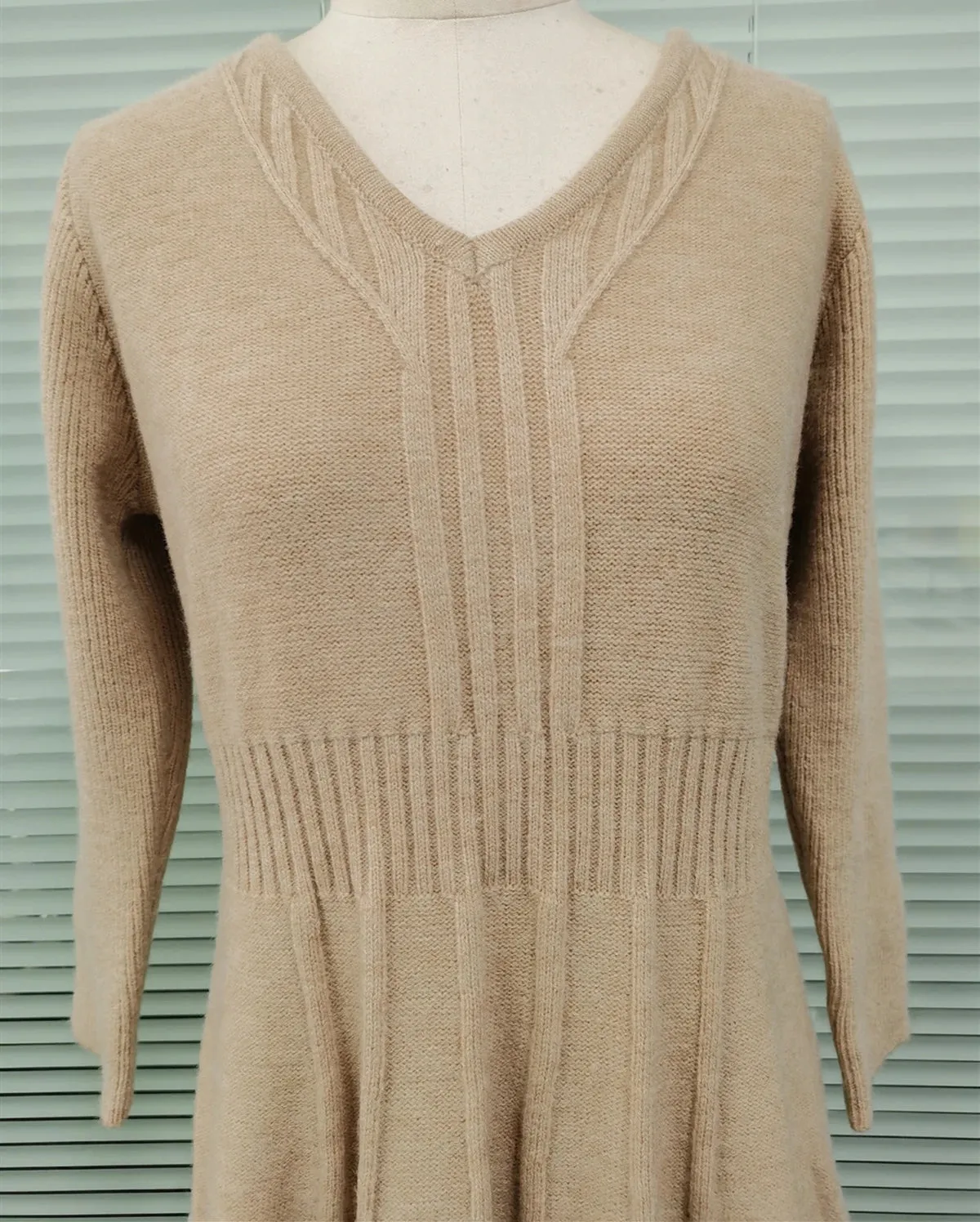 Knitted Sweater A line Dress