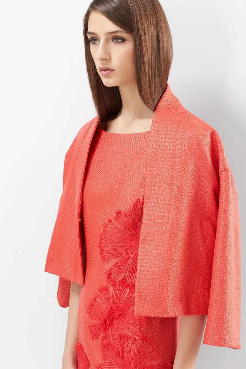 Lacquered Raffia Dress