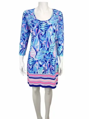 Lilly Pulitzer Women's Beacon Scale Up Dress Twilight Blue Size S with Tags