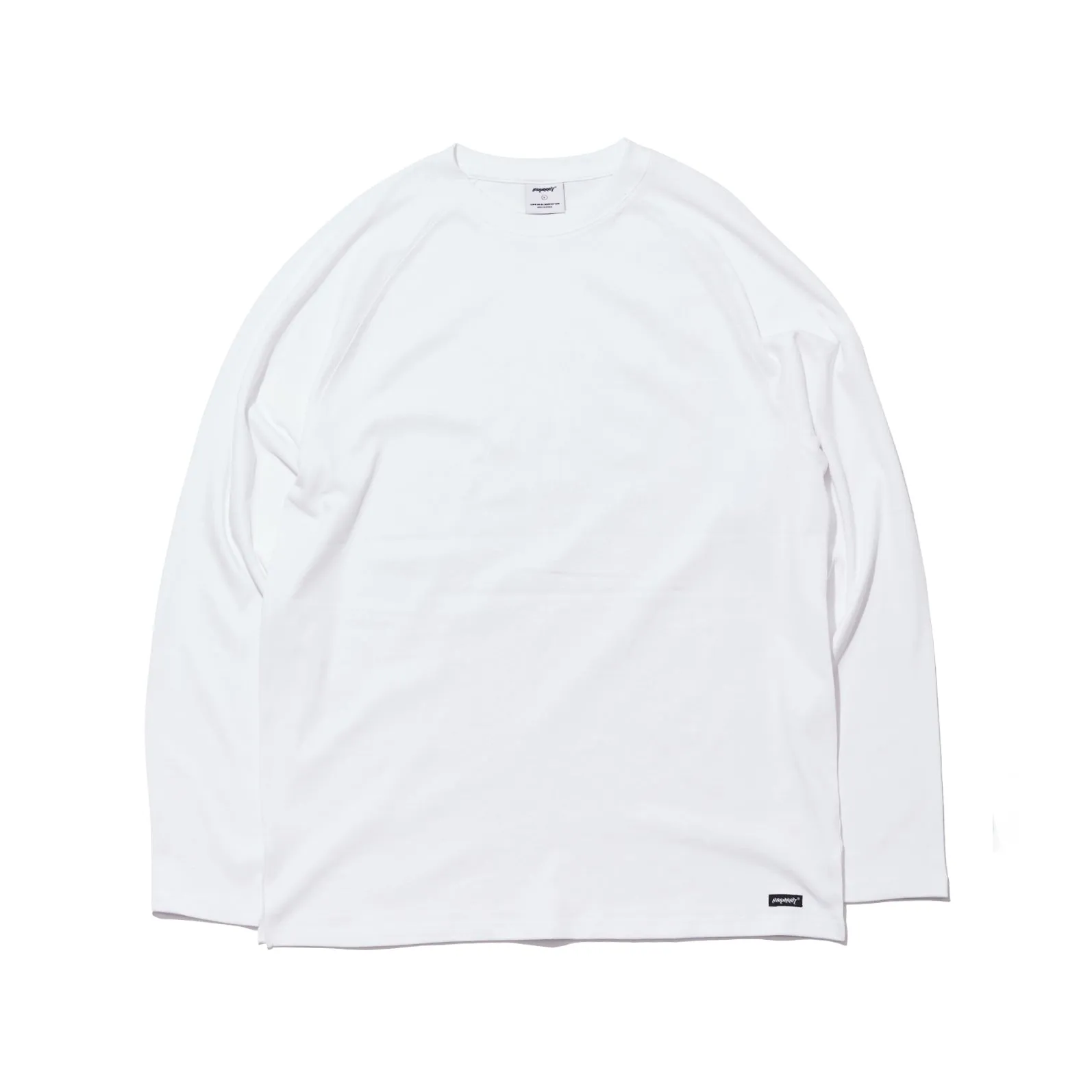 LOGO LAYERED LONG SLEEVE  TEE WHITE