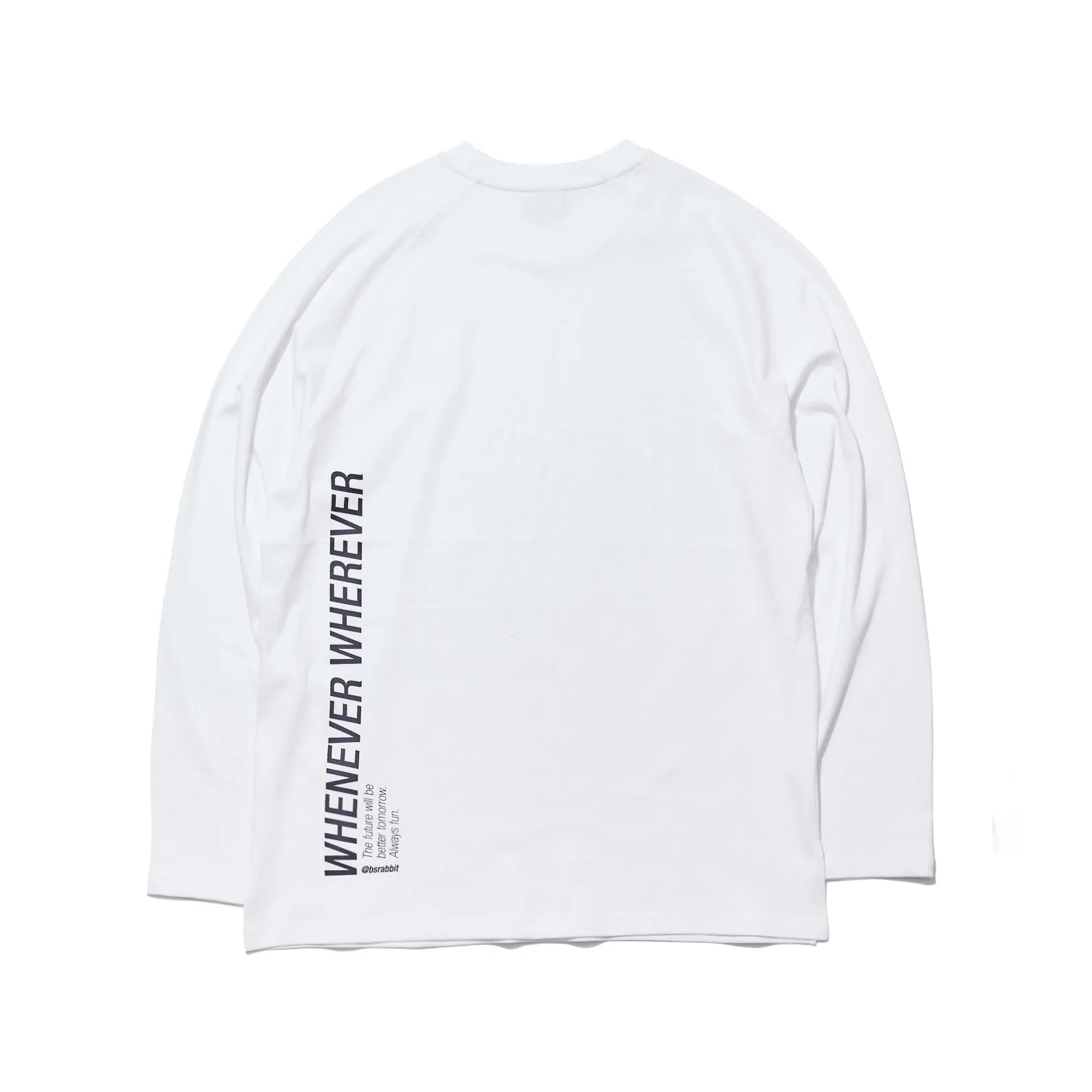 LOGO LAYERED LONG SLEEVE  TEE WHITE