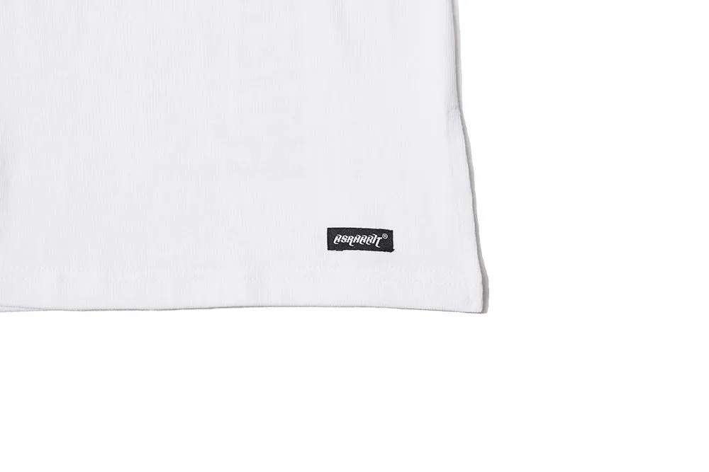 LOGO LAYERED LONG SLEEVE  TEE WHITE