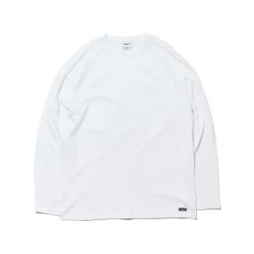 LOGO LAYERED LONG SLEEVE  TEE WHITE