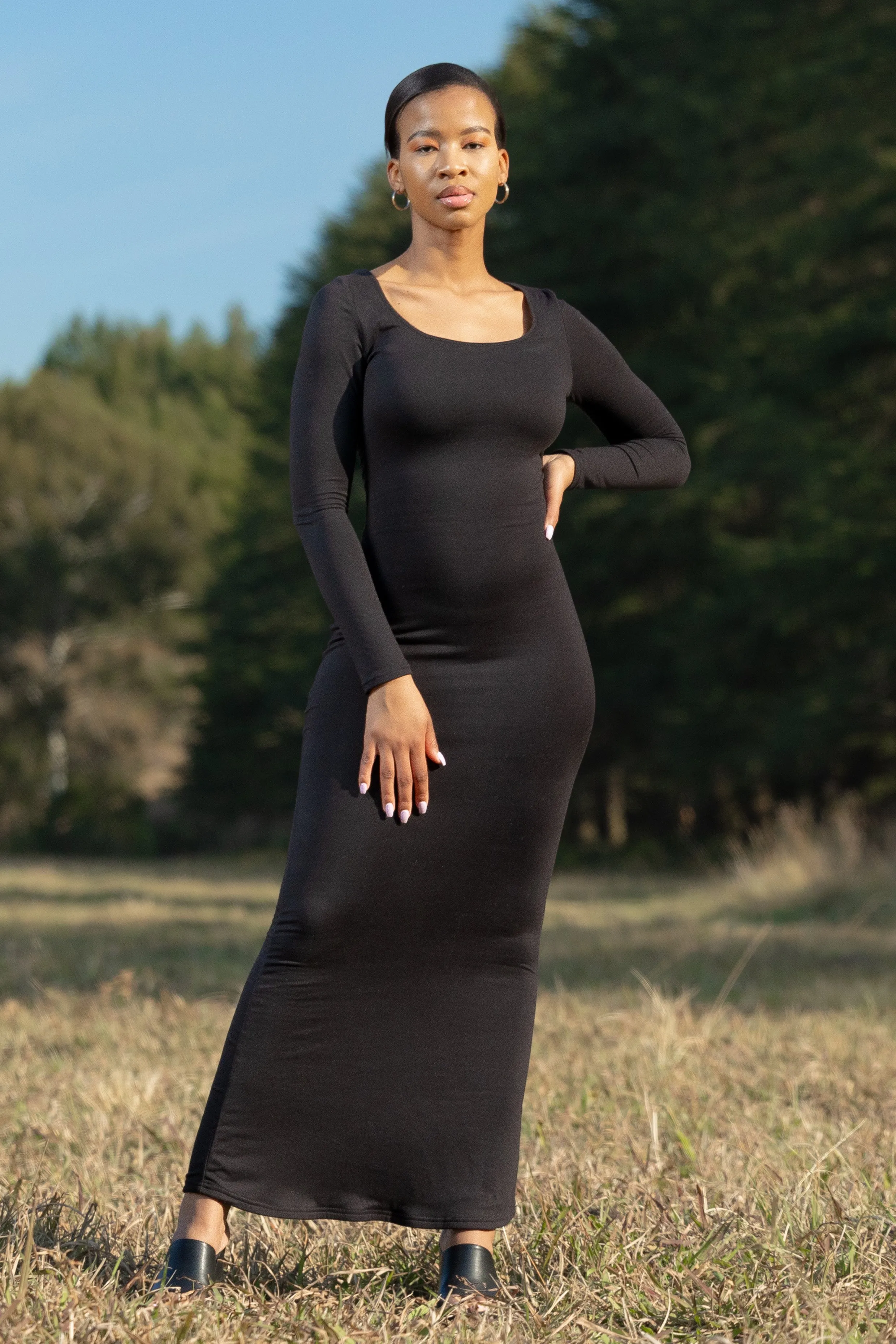 Long Sleeve Lounge Maxi Dress