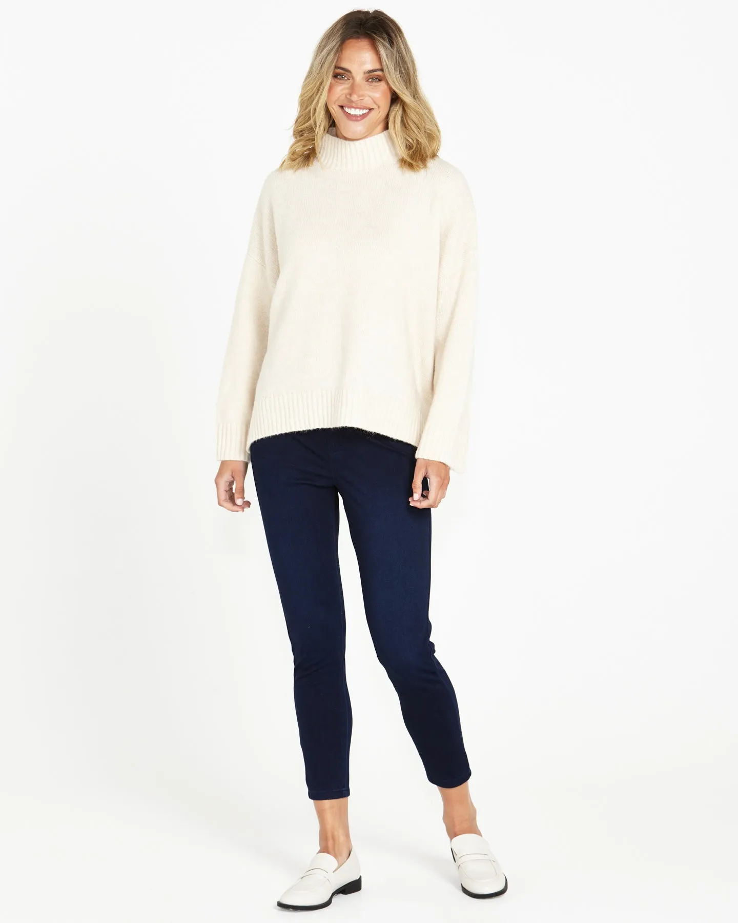 LUNA KNIT JUMPER - CLOUD