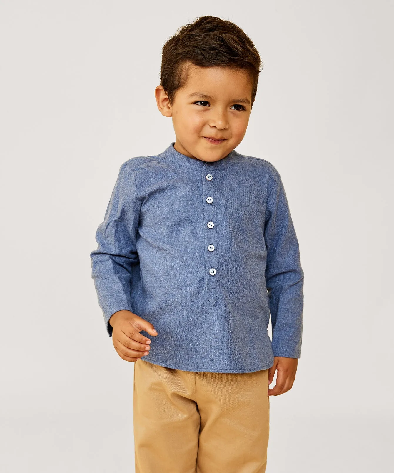 Lupo Shirt, Blue Flannel
