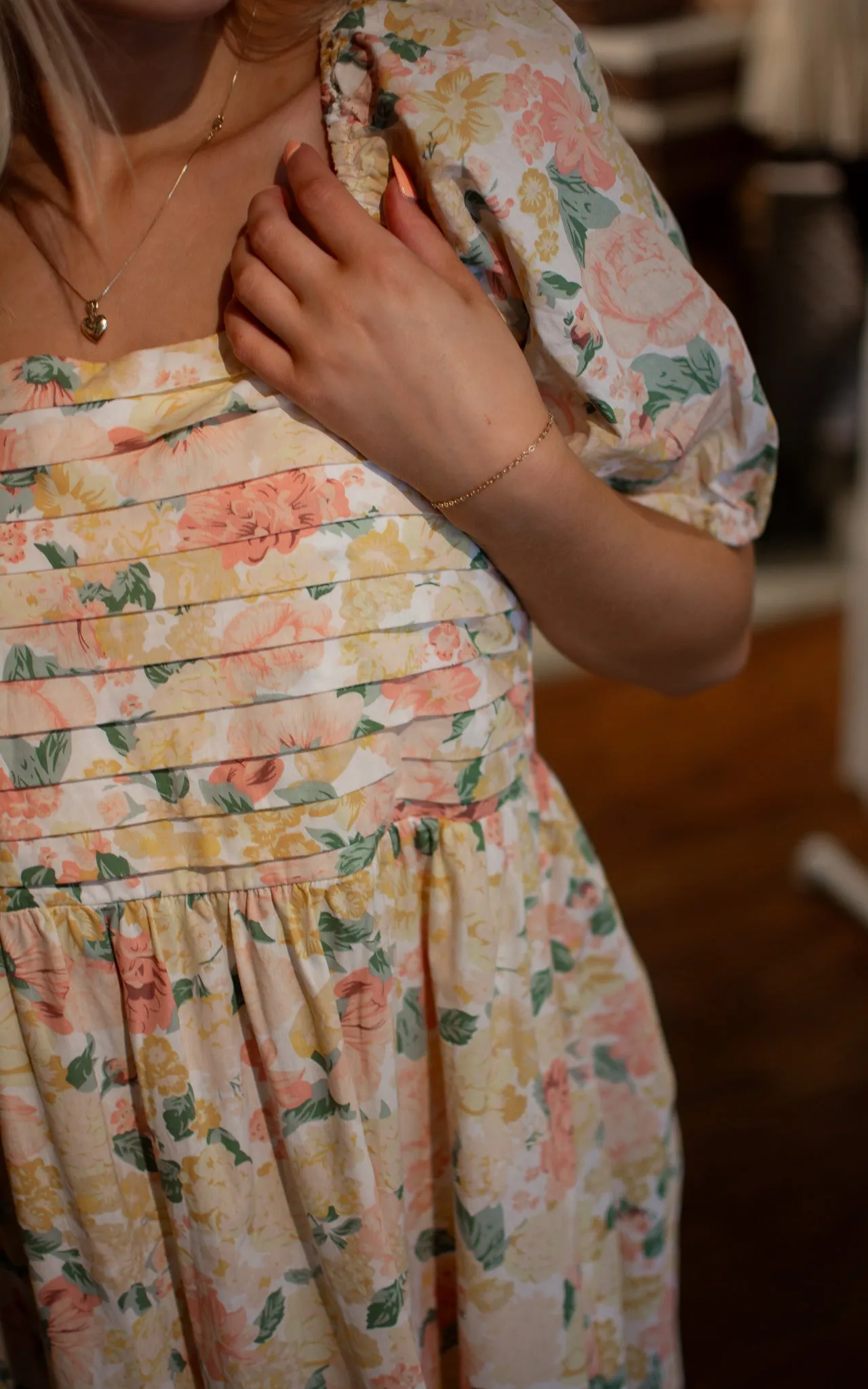 Puff and Huff Midi Dress