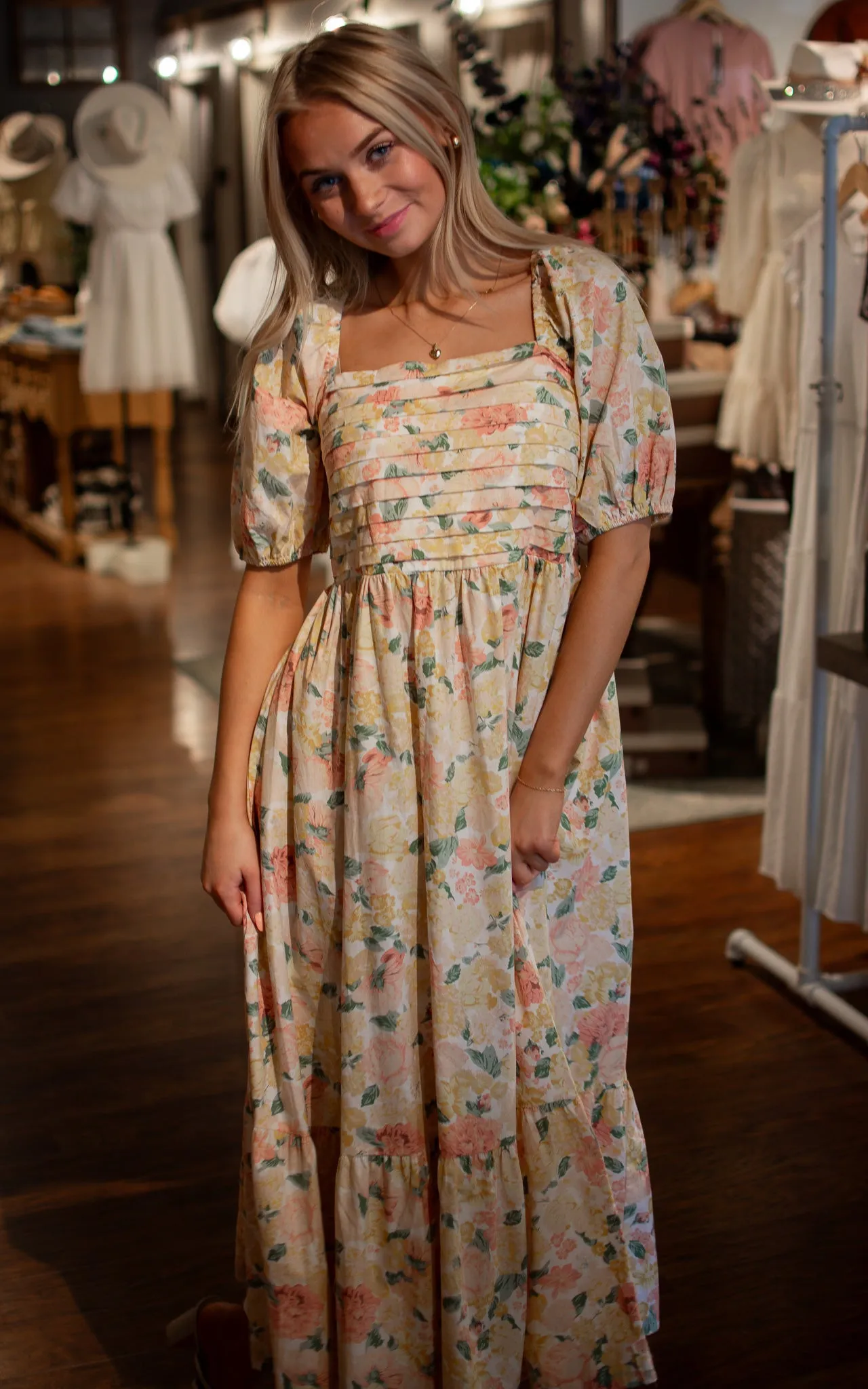 Puff and Huff Midi Dress
