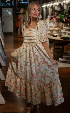 Puff and Huff Midi Dress