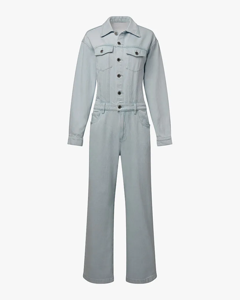 Relaxed Denim Jumpsuit