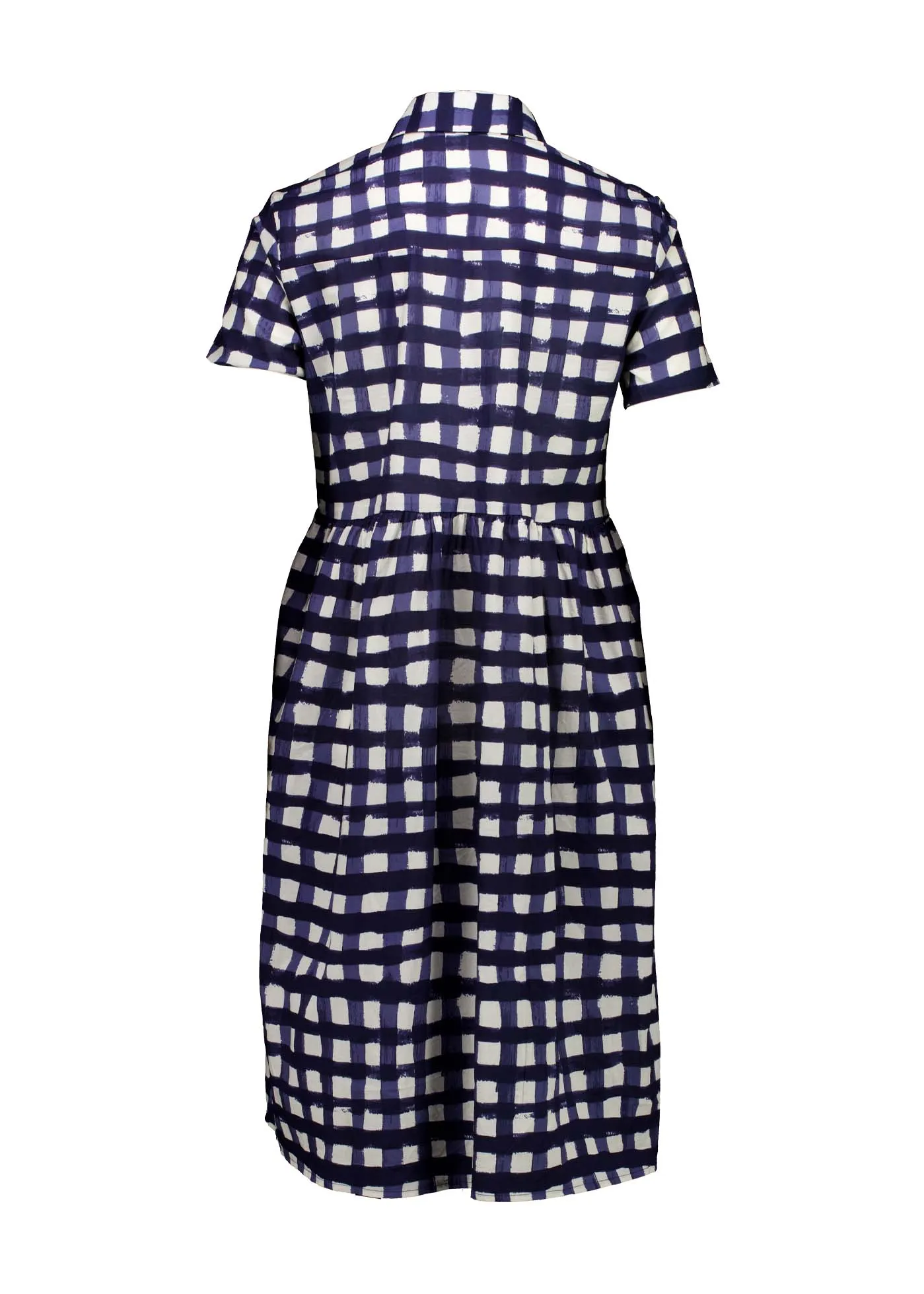 Rosa Villa Dress Long Navy in Cotton