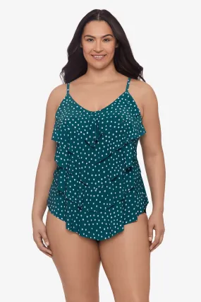 Sea Stones Plus Size Rachel Tankini Top